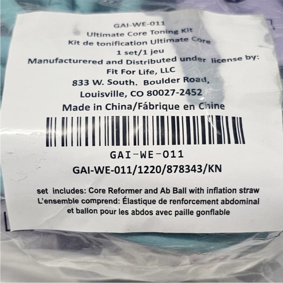 Gaiam New Studio Select Ultimate Core Toning Kit - Picture 8 of 11